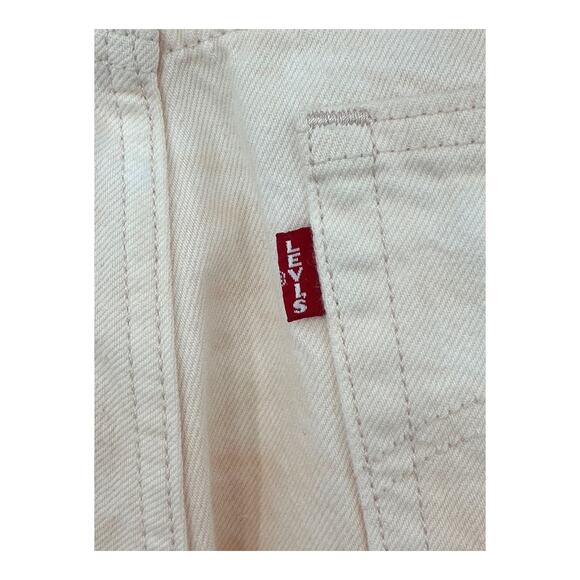 Levis Jeans Women 27x28 Premium Wedgie Straight Pink Button Fly High Rise‎ Big E - Picture 7 of 16